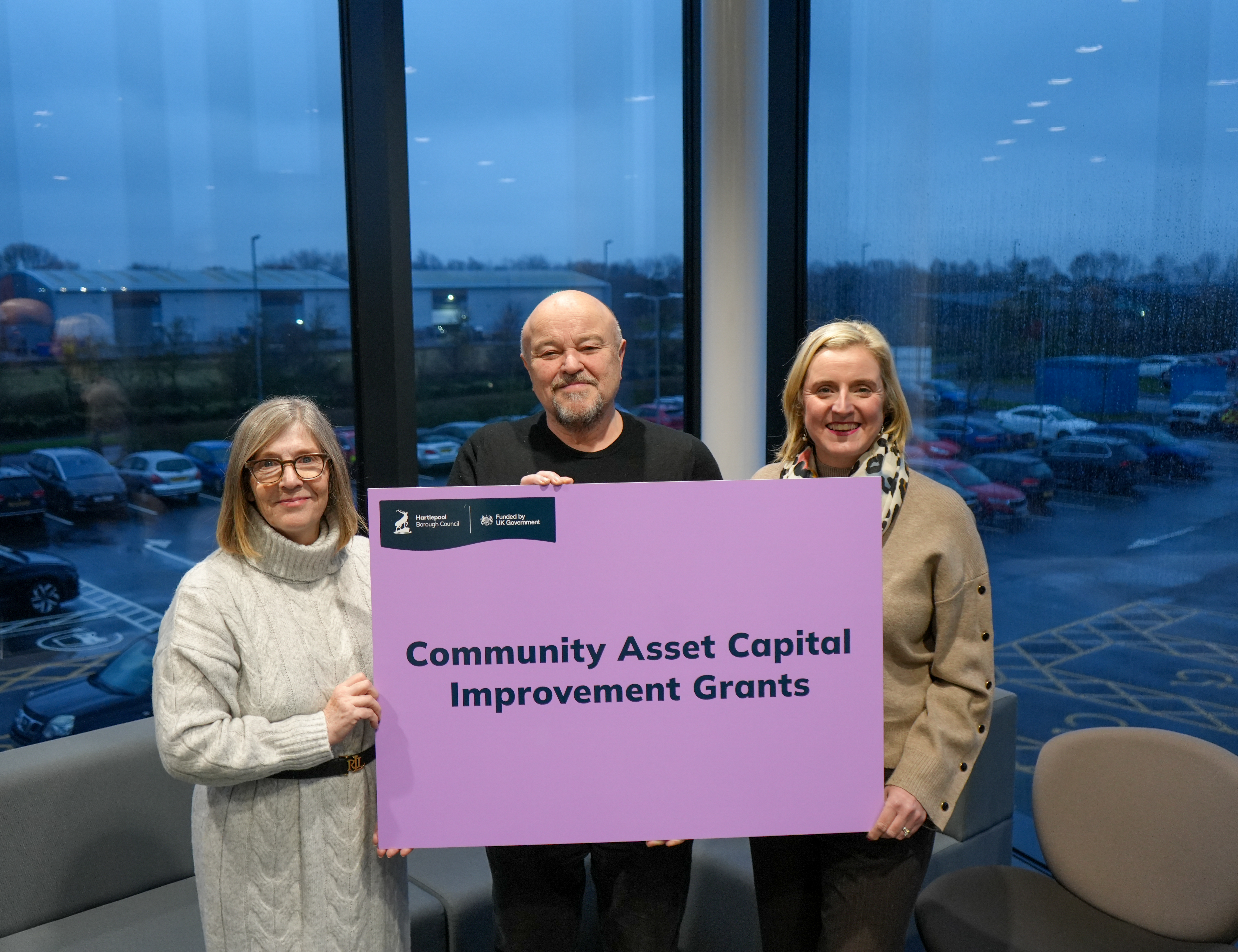 A photo of Cllr Karen Oliver, Malcolm Walker and Cllr Pamela Hargreaves